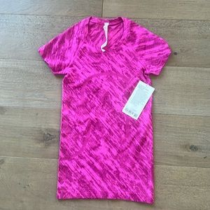 NWT lululemon Swiftly Tech Short Sleeve 2.0 pink workout shirt
